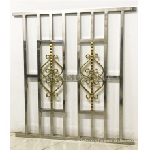 Modern decorative simple stainless steel window grill design